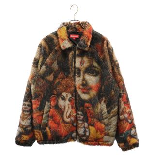 シュプリーム(Supreme)のSUPREME シュプリーム 19AW Ganesh Faux Fur Jacket ガネーシャ フェイクファージャケット オレンジ(フライトジャケット)