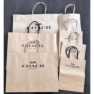 コーチ(COACH)の【まとめ売り】COACH ブランド紙袋 大中小size 7点(ショップ袋)