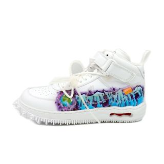 ナイキ(NIKE)のナイキ NIKE × オフホワイト OFF WHITE ■ 【 AIR FORCE 1 MID Graffiti DR0500 100 】 エア フォース 1  ミッド グラフィティ  スニーカー　f22268(スニーカー)