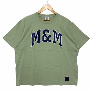 M&M CUSTOM PERFORMANCE 刺繍 ロゴ プリント Tシャツ グリーン サイズXL 正規品 / 34612(Tシャツ/カットソー(半袖/袖なし))