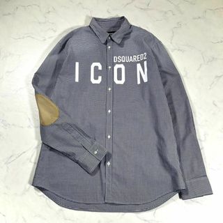 DSQUARED2 - 【極美品】DSQUARED2 エルボーパッチ　ギンガムチェックシャツ　ICON