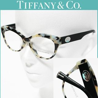 ティファニー(Tiffany & Co.)の新品 ティファニー ブルーハバナ柄 フルリム 53□15-140 眼鏡フレーム(サングラス/メガネ)