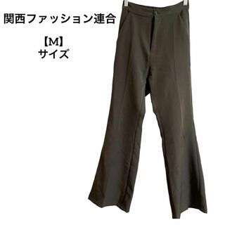D7 関西ファッション連合 カジュアル パンツ センタープレス 茶 無地 M(カジュアルパンツ)