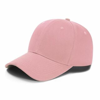 【色: ピンク】CL&SANHA 野球帽 100%純綿帽子 日よけ帽子 深め帽子(その他)
