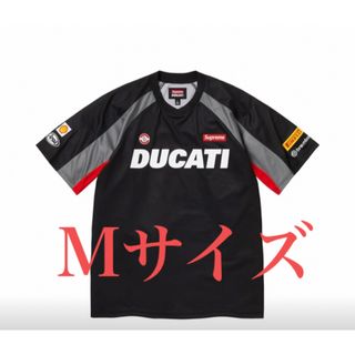 シュプリーム(Supreme)のSupreme Ducati Soccer Jersey  BLACK Mサイズ(Tシャツ/カットソー(半袖/袖なし))