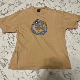 ステューシー(STUSSY)のoldstussy 90s サークルドラゴン　肌色　ベージュ(Tシャツ/カットソー(半袖/袖なし))