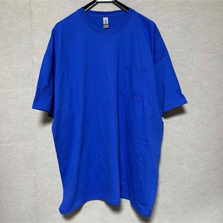 ギルタン(GILDAN)の新品 GILDANギルダン 半袖Tシャツ ポケット付き ロイヤルブルー 青2XL(Tシャツ/カットソー(半袖/袖なし))