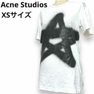 アクネ(ACNE)のアクネスタジオ スターシンボル 半袖Tシャツ 半袖シャツ アートプリント 白色(Tシャツ(半袖/袖なし))