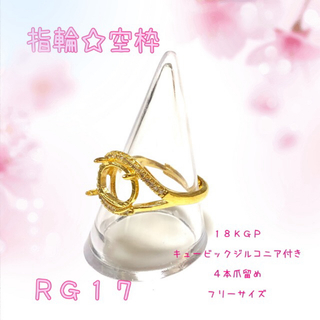【RG17】指輪☆リング☆パーツ☆空枠(各種パーツ)