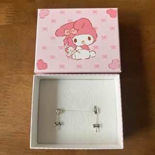 マイメロディ(マイメロディ)のMy Melody マイメロディ シルバー ピアス マイメロ ピアノ リボンキー(ピアス)