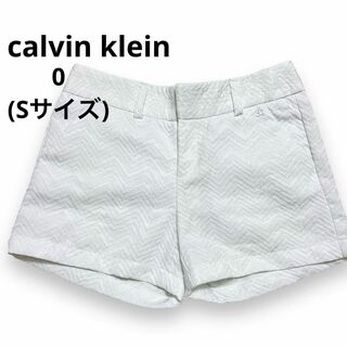 カルバンクライン(Calvin Klein)のカルバンクライン ショートパンツ ゴルフパンツ 短パン ハーフパンツ ウェア 白(ショートパンツ)