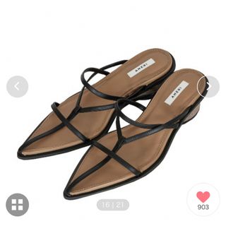 アメリヴィンテージ(Ameri VINTAGE)のAMERI VINTAGE CORD LEATHER SANDAL(サンダル)