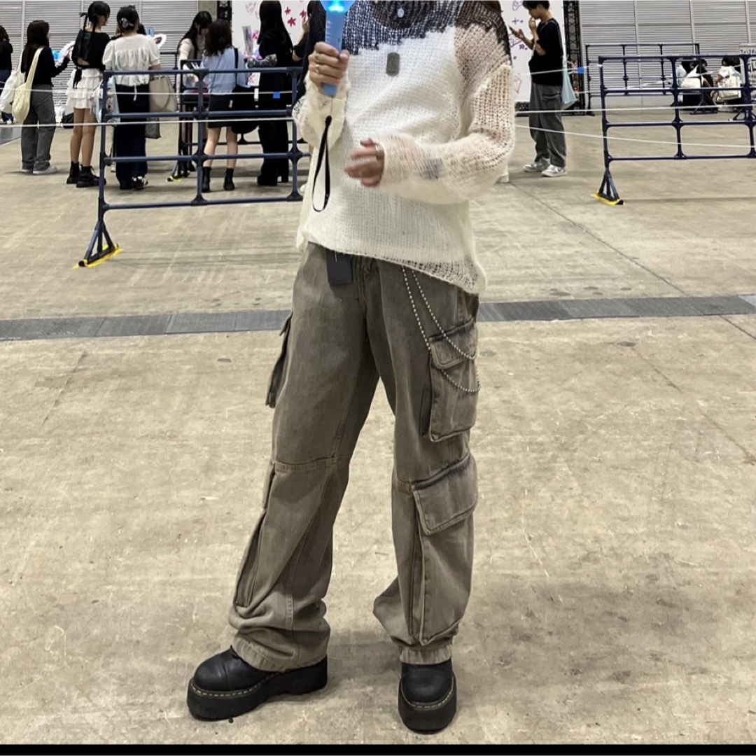 ZARA - ZARA デニムカーゴパンツの通販 by セブン's shop|ザラ ZARA - ZARA デニムカーゴパンツの通販 by セブン's shop|ザラ