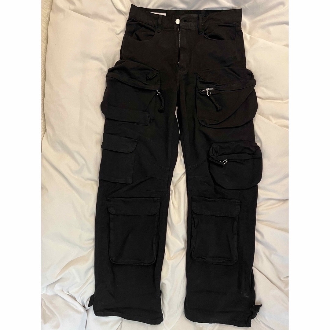 ZARA - ZARA カーゴパンツ ブラックの通販 by セブン's shop ZARA - ZARA カーゴパンツ ブラックの通販 by セブン's shop