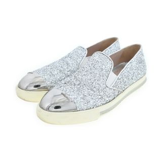 ミュウミュウ(miumiu)のMiu Miu ミュウミュウ スニーカー EU37(23.5cm位) シルバー 【古着】【中古】(スニーカー)