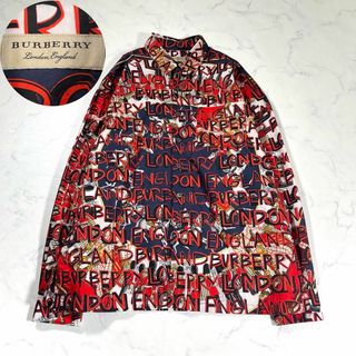 バーバリー(BURBERRY)の【極美品】BURBERRY バーバリー　グラフィティ　ノバチェック　長袖シャツ(Tシャツ/カットソー(七分/長袖))