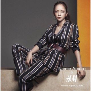 エイチアンドエム(H&M)の安室奈美恵H＆Mコラボストライプパンツ アンクルレングス(カジュアルパンツ)