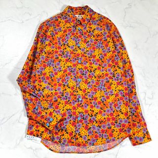 マルニ(Marni)の【極美品】MARNI マルニ　フラワー柄　花柄　総柄長袖シャツ　フローラル(Tシャツ/カットソー(七分/長袖))