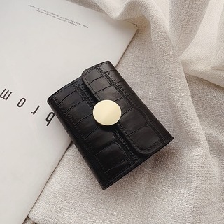 【大人気】カードケース　大容量　ミニ財布　たっぷり　カード収納　財布　ブラック(財布)