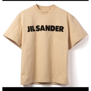 ジルサンダー(Jil Sander)のJIL SANDER ロゴTシャツ クルーネック ベージュ　XS(Tシャツ(半袖/袖なし))