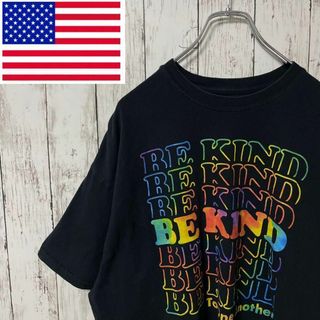 DOM アメリカ古着 ビッグプリントTシャツ ブラック ゆるダボ メンズ(Tシャツ/カットソー(半袖/袖なし))