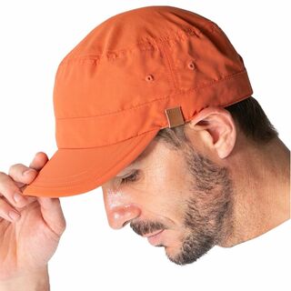 【色: オレンジ】14+ ICHIYON PLUS 帽子 キャップ 撥水 革タグ(その他)