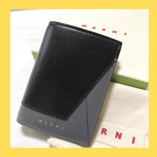 Marni - 【新品☆】マルニ 二つ折り財布 BILLFOLD バイカラー ブラック