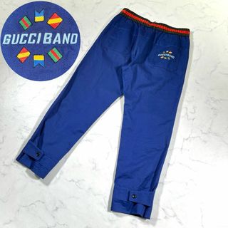 グッチ(Gucci)の【極美品】GUCCI グッチ　シェリーライン　ロゴ　コットンツイルイージーパンツ(その他)