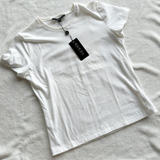 新品タグ付　Gucci Tシャツ　白　ロゴ