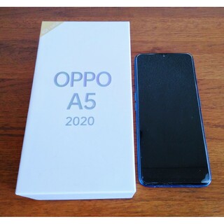 オッポ(OPPO)の美品 オッポ OPPO A5 2020 ブルー 4GB 64GB simフリー(スマートフォン本体)