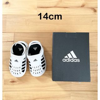 アディダス(adidas)のアディダス　サンダル　ホワイト　14cm(サンダル)