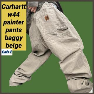 カーハート(carhartt)の235)カーハートルーズフィットペインターパンツワークパンツw44極太ベージュ系(その他)