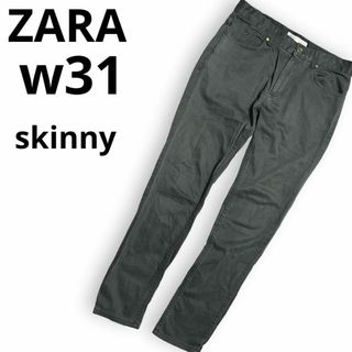 ザラ(ZARA)のザラ スリムテーパードジーンズ スリムテーパードデニム ブラックデニム ブラック(その他)