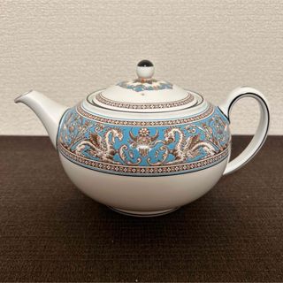 WEDGWOOD - ウェッジウッド　フロレンティーン　ターコイズ　ティーポット　Lサイズ　未使用