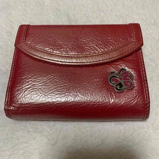 ANNA SUI - 【ANNA SUI】二つ折り財布　がま口　蝶　花柄