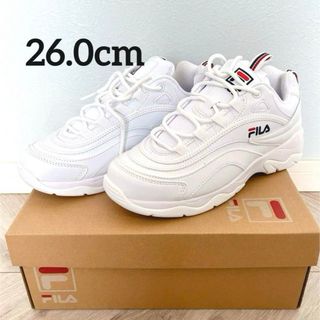 フィラ(FILA)のフィラ スニーカー フィラレイ ST 厚底スニーカー ホワイト 26.0cm(スニーカー)