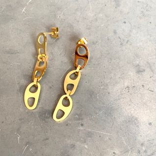 ステンレス　3連アンカーピアス　ロングピアス(ピアス)