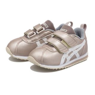 アシックス(asics)のアシックス　スニーカー　子供女の子　おしゃれラメパールピンク　18cm(スニーカー)