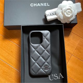 CHANEL - 新品 シャネル CHANEL iPhone15Pro クラッシックケース 黒