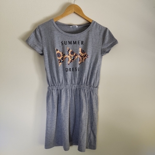 アバンリリー(Avan Lily)のTシャツ チュニック レデース ひまわりプリント 夏服    Fサイズ(チュニック)