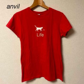 アンビル(Anvil)のanvil  アンビル　猫ちゃんTシャツ(Tシャツ(半袖/袖なし))