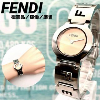 フェンディ(FENDI)のFENDI■フェンディ レディース 腕時計 3050L オレンジ系文字盤 磨き(腕時計)