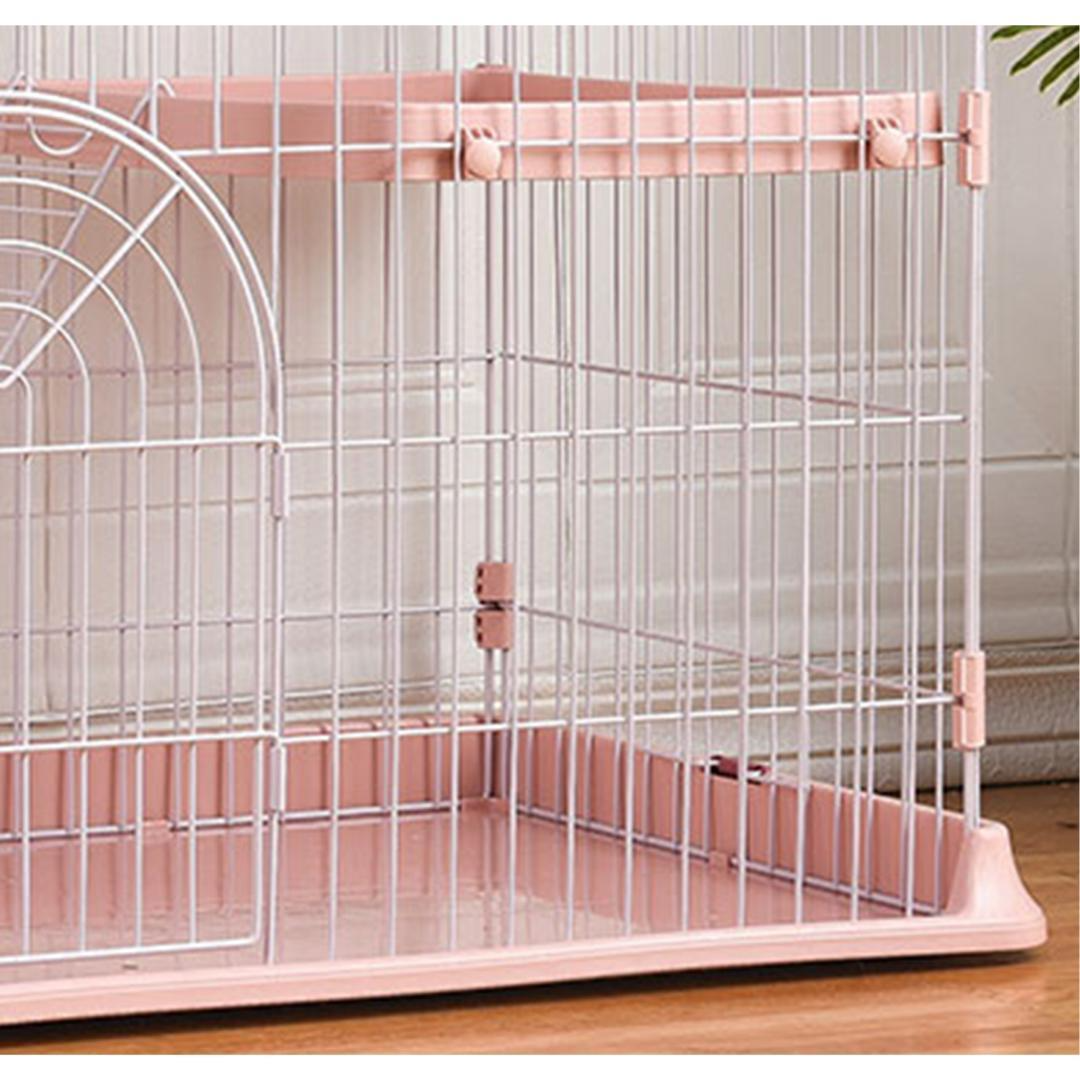 新品 キャットケージ キャットゲージ ケージ 猫用品 ピンク 2段