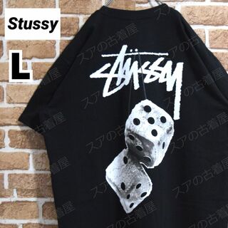 ステューシー(STUSSY)の《ステューシー》正規・新品タグ　ダイス　ブラック　L　Tシャツ(Tシャツ/カットソー(半袖/袖なし))