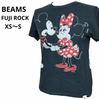 ビームス(BEAMS)のビームス 半袖Tシャツ BEAMS 半袖シャツ カットソー レトロイラスト 黒色(Tシャツ(半袖/袖なし))