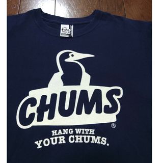 チャムス(CHUMS)のCHUMS　Tシャツ　S　ネイビー(Tシャツ/カットソー(半袖/袖なし))