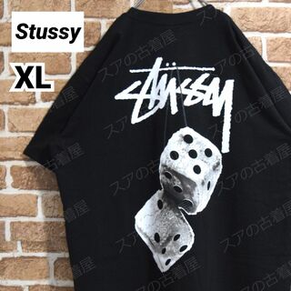 ステューシー(STUSSY)の《ステューシー》正規・新品タグ　ダイス　ブラック　XL　Tシャツ(Tシャツ/カットソー(半袖/袖なし))