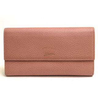 グッチ(Gucci)のグッチ／GUCCI 長財布 財布 ウォレット レディース 女性 女性用レザー 革 本革 ピンク  354496 SWING スウィング 小銭入れあり 二つ折り(財布)