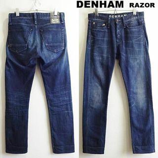 デンハム(DENHAM)のDENHAM　RAZOR　W74cm　スリムフィットデニム　ストレッチ　ネイビー(デニム/ジーンズ)