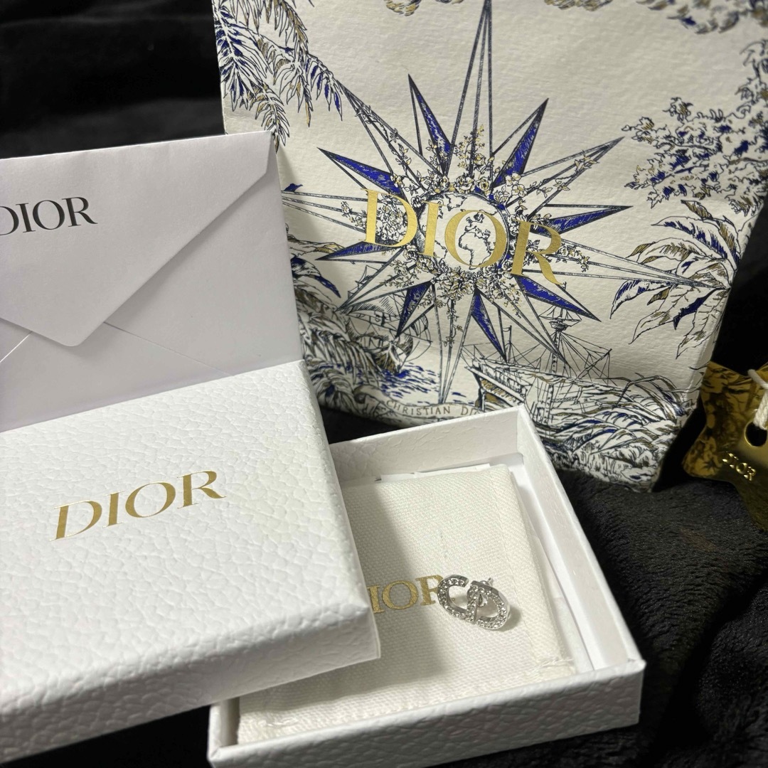 Dior Petit CD スタッドピアス 片耳 シルバー Dior Petit CD スタッドピアス 片耳 シルバー